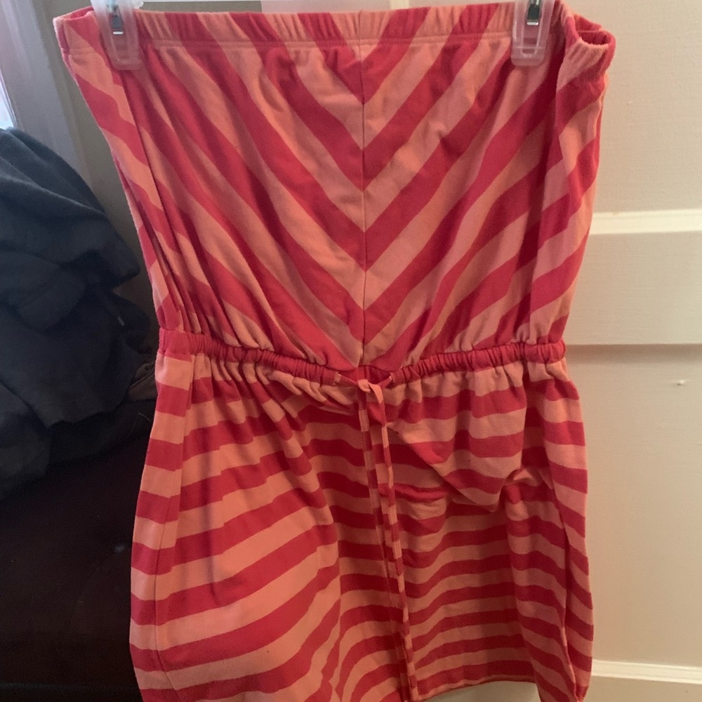 Patterned Bathing Suit Cover Dress